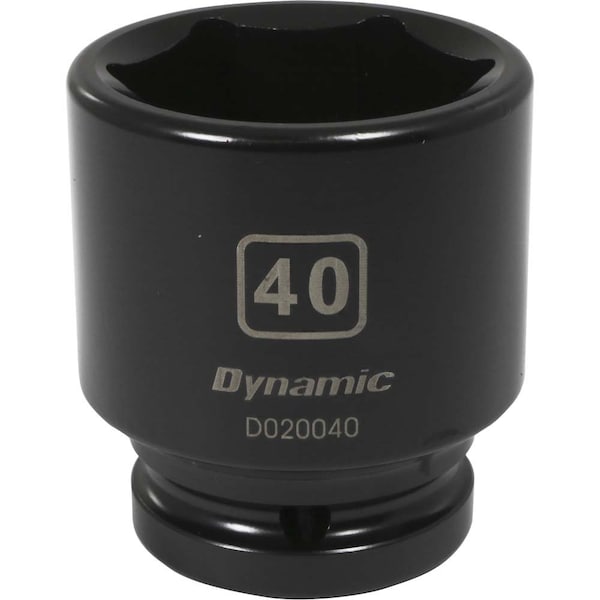 3/4" Drive Standard Socket, Black Phosphate, Tools 3/4" Drive 6 Point Metric, 40mm Standard Length